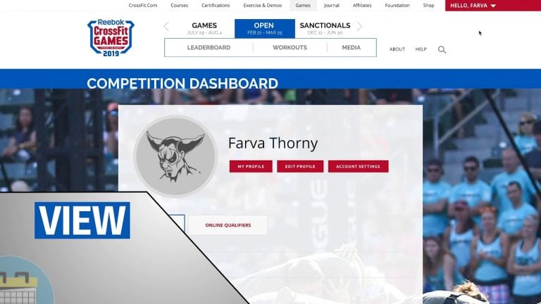 2019 Open: Navigating the Games Website