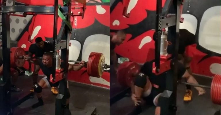 larry wheels injured squating