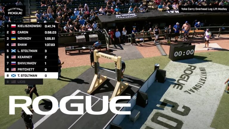 2021 Rogue Invitational – Strongman Event 4 – Yoke and Log