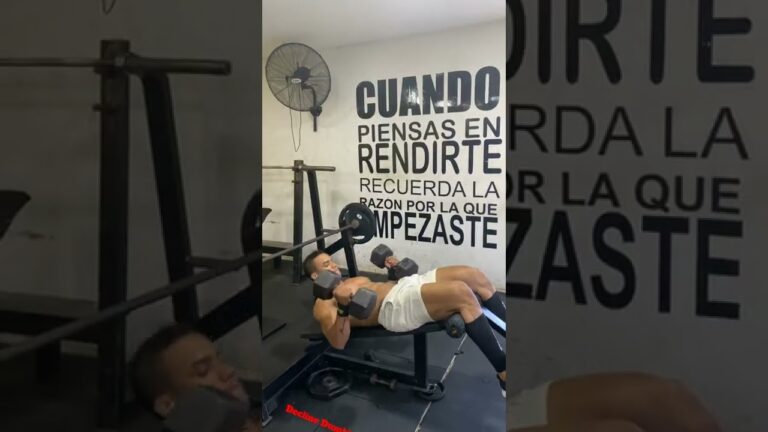 Chest Workout – 265 Ibs × 6 Bench Press / Decline Dumbbell Bench Press