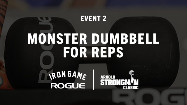 Monster Dumbbell For Reps – Event 2 | 2022 Arnold Strongman Classic | Full Live Stream