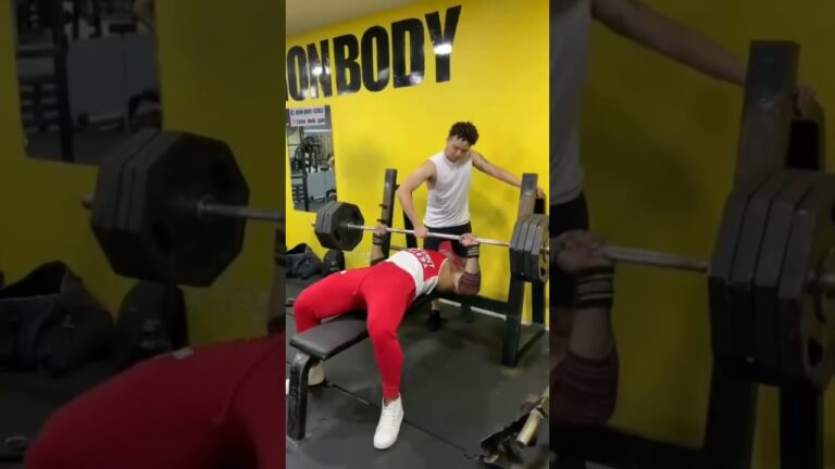 Bench Press 405Ibs / 180KG × 2  #benchpress #powerlifting  #fitness