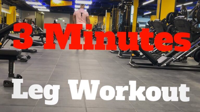 3 Minutes Leg Workout / Entrenamiento de pierna en 3 minutos
