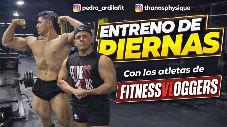 Entrenamiento de piernas con los atletas de fitnessvloggers